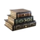 thumbnail image 1 of Caja de almacenamiento en forma de libro, caja de madera para libros falsos, con cajones, caja decorativa para fotos, pendientes,, 1 of 7