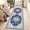 Blue, variant on 2'x6' Runner Rug,Modern Faux Wool Washable Rugs Runner for Hallway Non-Slip Long Kitchen Rug, Vintage Low Pile Indoor Carpet for Porch Laundry Entryway Entrance