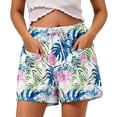 thumbnail image 3 of Cutuoiiu Womens Casual Shorts Elastic Waist Drawstring Shorts Pants with Pockets for Summer Beach Vacation, Daily Wear, 3 of 6