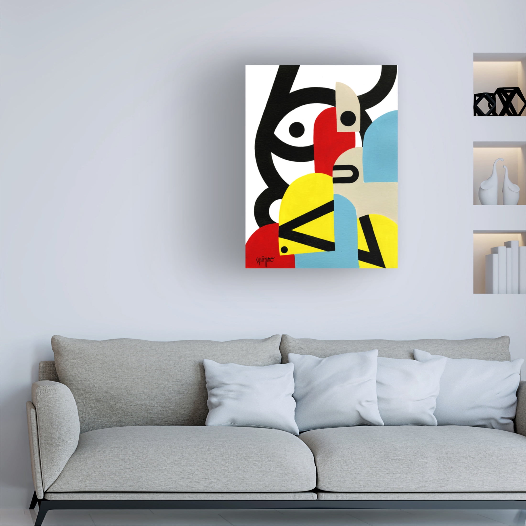 Canvas Wall Art - Antony Squizzato 'Bushman' Wall Art for Living Room, Bedroom, or Office Décor by Trademark Fine Art - 18 x 24 Inches