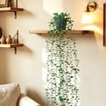 thumbnail image 4 of Hanging Artificial Pothos with Pot, Faux Trailing Green Vine Plant for Indoor Wall Shelf Home Decor, 4 of 6