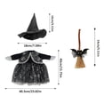 thumbnail image 2 of Halloween Goose Outfit Witch Lawn Porch Goose Clothes Fall Halloween Goose Costume for 23" Geese Outdoor Patio Yard Lawn Decoration, 2 of 8
