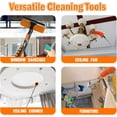 thumbnail image 5 of 20FT High Reach Duster Cleaning Kit with Extension Pole, High Ceiling Fan Cleaner Duster Tool for Fan Blades, Window Washing Kit with Microfiber Feather Duster & Window Squeegee, 5 of 9
