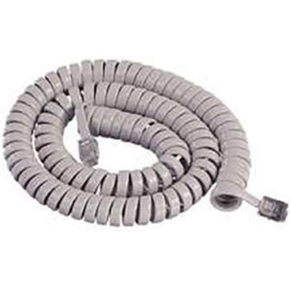 Cablesys 1200GR ICC Curly Telephone Handset Cord Dolphin Gray 12'
