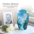 thumbnail image 6 of Mountain Memorial Urns For Human Ashes Adult Female - Blue Urns For Adult Male - Purple Funeral Urn For Man And Woman, 1 Large & 4 Keepsake - Memorial Urn For Human Ashes Mom & Dad - 10 & 3 Inch, 6 of 7