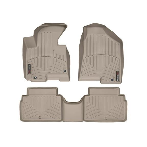WeatherTech Custom Fit FloorLiners compatible with Sportage, Tucson - 1st & 2nd Row, Tan