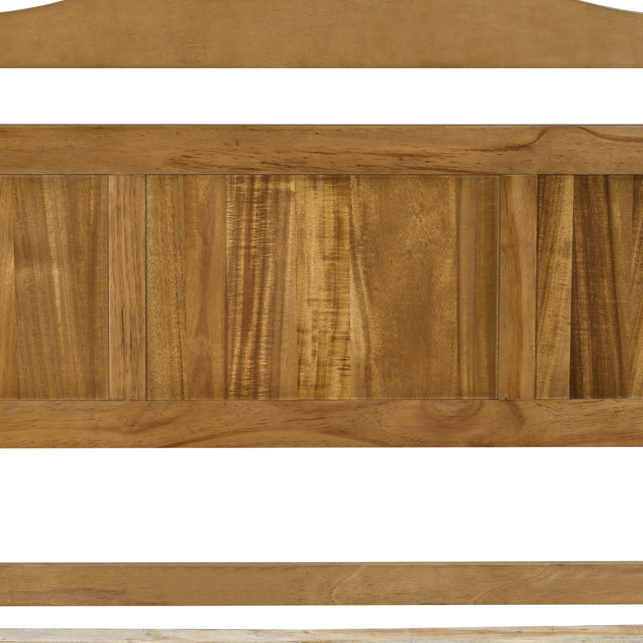 Christopher Knight Home Vintage King Solid Wood Platform Bed Frame, Curved Headboard, Natural