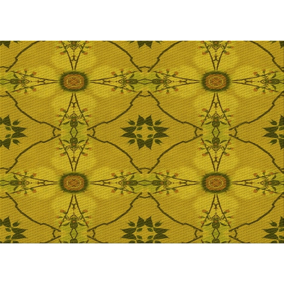 Ahgly Company Machine Washable Indoor Rectangle Transitional Dark Bisque Brown Area Rugs, 3' x 5'