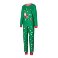 thumbnail image 3 of Elippeo Christmas Family Pajamas Matching Set Santa Claus Print Long Sleeve Tops and Pants Loungewear Soft Sleepwear, 3 of 10