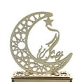 thumbnail image 4 of Ramadan Eid Wooden Plaque Ornaments LED Lights Table Display Decoration Islam Festival Party Supplies, 4 of 4