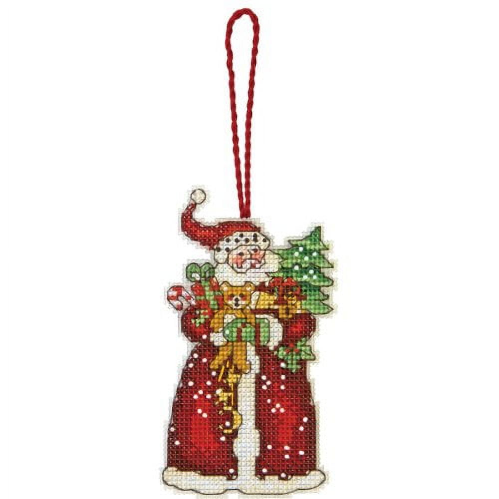 Santa Plastic Canvas Ornament Kit, Men's, Size: 4.5 x 6.5