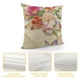 thumbnail image 4 of Qinduosi  Spring Floral Throw Pillow Covers Pink Flowers Mothers Day Decorative Pillows for Couch Sofa Bed Home Decor of White, 4 of 5