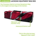 thumbnail image 5 of Champion Sports Lacrosse Equipment Bag - red, 5 of 6