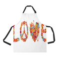 thumbnail image 1 of EREHome Mountain Landscape Snow Moon Howling Alpha Wolf Apron with Pockets for Women Men, 1 of 2