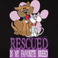 thumbnail image 3 of CafePress - Rescued Is My Favorite Breed T Shirt - Women's Traditional Fit Dark T-Shirt, 3 of 4
