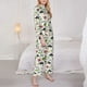 thumbnail image 3 of Balery Dinosaur Conjunto de Pijama con Estampado para Mujer, Conjunto de Dos Piezas con Manga Larga, Ropa de Dormir Suave con Bolsillos, Pijamas Cómodos-Large, 3 of 7
