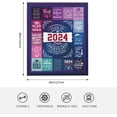 thumbnail image 4 of 2024 Graduation Gifts Blanket 60"X50", Graduation Gifts for Women/Her/Girls/Daughter, Class of 2024 Gifts, Graduate Gifts, High School/College/Masters Degree/Doctorate/PHD Graduation Gifts, 4 of 5