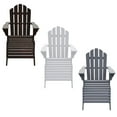 thumbnail image 4 of vidaXL Adirondack Chair Patio Adirondack Chair with Ottoman Solid Wood Fir, 4 of 27