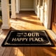 thumbnail image 4 of This Is My Happy Place English Entrance Wear-crystal Velvet Floor Mat Is Comfortable, 4 of 8