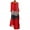 Orange, variant on AOOCHASLIY Clearance Womens Dresses Summer Women Plus Size Daily Long Sleeve Vintage Patchwork Bohemian O Neck Maxi Dress