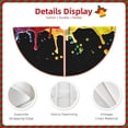 thumbnail image 3 of Rateoe Vibrant Color Splash Pattern Christmas Tree Skirt with Ties, Christmas Tree Decorations, Farmhouse Christmas Decor Xmas Holiday Decorations-, 3 of 6