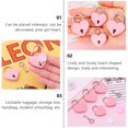 thumbnail image 3 of RUNROTOO 2Pcs Mini Heart Locks Iron Pink for Home Use Students Dormitory, 3 of 8