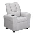 thumbnail image 2 of Olive & Opie Chase Kids/Toddler Recliner Chair - Push Back Lounge Sofa for Boys & Girls Age 3+, Wooly Gray, 2 of 10