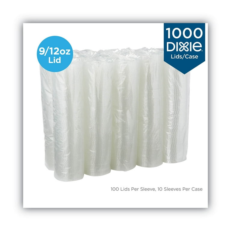 Cold Drink Cup Lids, Fits 9 oz to 12 oz Plastic Cold Cups, Clear, 100/Sleeve, 10 Sleeves/Carton Cold Drink Cup Lids, Fits 9 oz to 12 oz Plastic Cold Cups, Clear, 100/Sleeve, 10 Sleeves/Carton