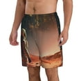 thumbnail image 2 of Salouo Astronaut On Mars A Pattern Swim Trunks for Men,Men's Hawaiian Bathing Suit Swimsuits Quick Dry Swimming Board Shorts Beach Shorts with Pockets-Medium, 2 of 6