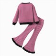 thumbnail image 6 of TOWED22 Toddler Girl Clothes Printed Sweatshirt Pants 2Pcs Fall Outfits for Little Girls Clothing Set,Hot Pink,4-5 Y, 6 of 8