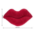 thumbnail image 3 of Big Lips Plush Cushion, Soft Stuffed Kissy Face Pillow for Car and Home Decor, 3 of 14