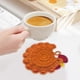 thumbnail image 4 of Posavasos De Pollito Tejidos A Mano Al Crochet Posavasos de pollito naranja tejidos a mano en crochet, accesorios para té, regalo, juego de 1 JASKFLY, 4 of 9
