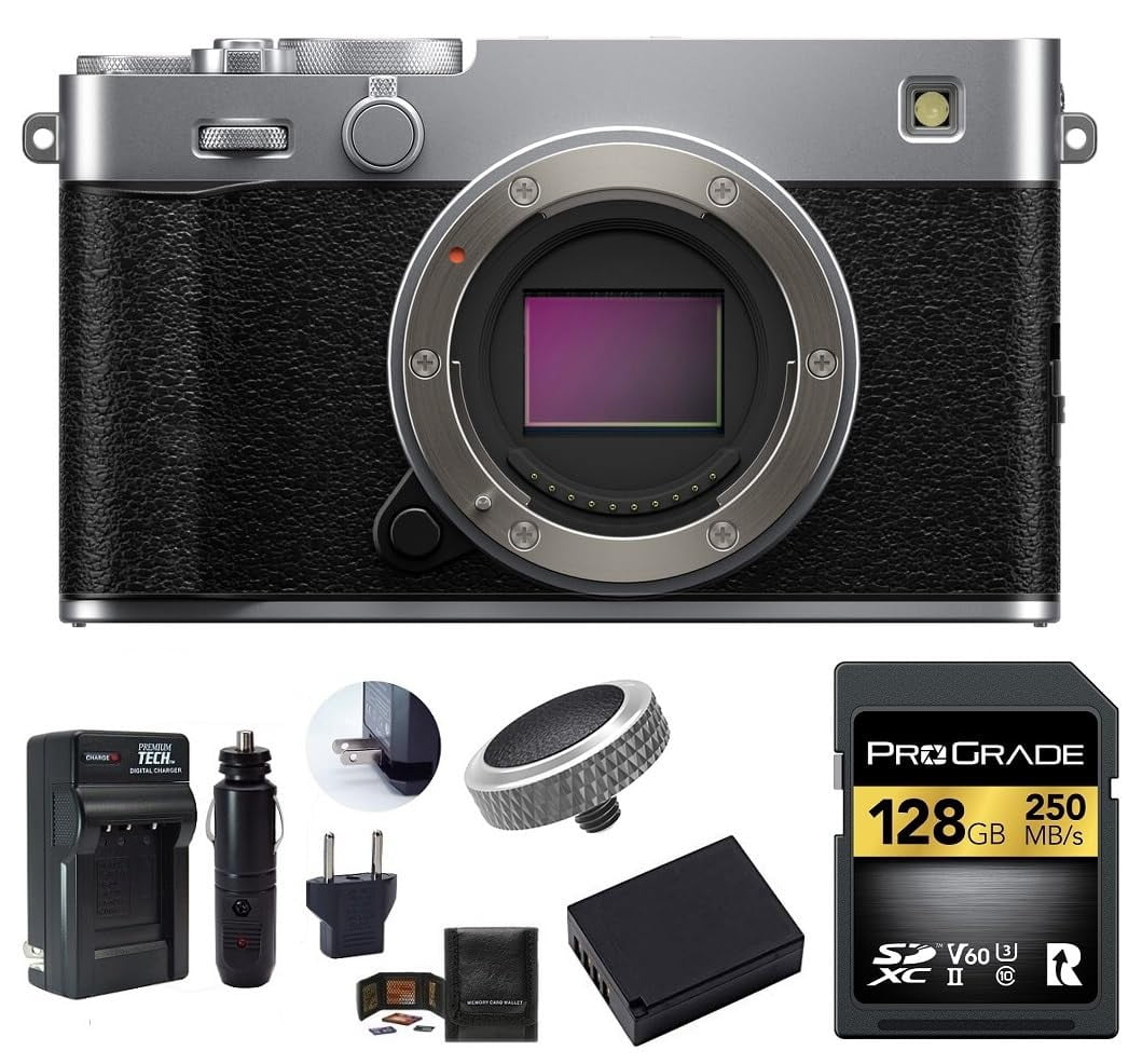 FUJIFILM x100v シルバー Fujifilm X100V Compact 26.1MP 4K Digital Camera with WiFi