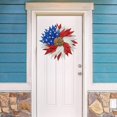 thumbnail image 4 of Patriotic Wreath Patriotic Flag Americana Poly Flower Wreath, 4 of 5