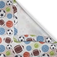 thumbnail image 4 of Ambesonne Sport Valance Pack of 2, Basketball and Football, 42"X12", Multicolor, 4 of 5