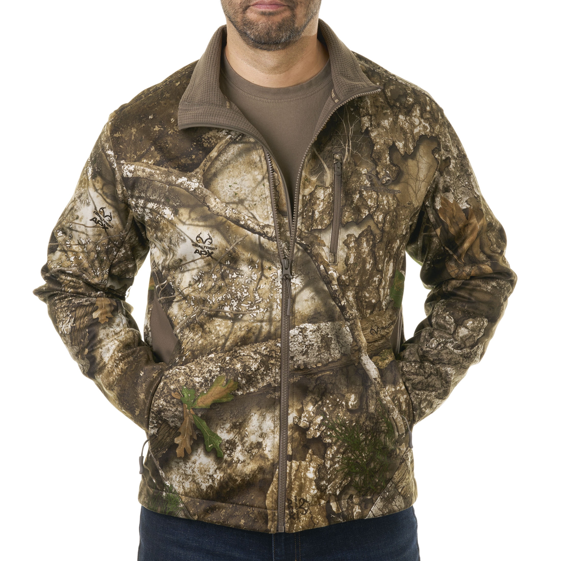 Realtree APX Men's Chill Cutter Softshell Hunting Jacket, Sizes S-3XL