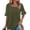 *Army Green, variant on ClodeEU Women's Polka Dot Ruffle Sleeve Blouse,Square Neck Casual Tunic Top Army Green,Women's Plus L