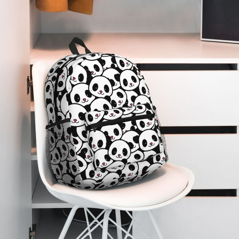 cute mini backpacks at target panda Horeoi Cute Panda Face Print Casual Backpack for School Work Travel Hiking  with Laptop Compartment and Side Pockets Lightweight Design