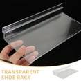 thumbnail image 6 of 3pcs Clear Slatwall Display Rack Shoe Tray Slot Display Rack Sneaker Shelf Floating Shelves Plastic Sports Shoes Hanger Storage Organizer For Home Shoe Stores, 6 of 7