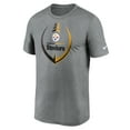 thumbnail image 2 of Men's Nike Heathered Gray Pittsburgh Steelers Icon Legend Performance T-Shirt, 2 of 3