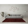 thumbnail image 3 of Ahgly Company Indoor Round Abstract Red Contemporary Area Rugs, 5' Round, 3 of 4