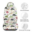 thumbnail image 5 of Fuzoiu Dinosaur Print Seat Covers Set, Car Seat Covers Front Seats, Car Seat Protector, Car Seat Cushion, Seat Covers Carseat Cover Universal Fit for Most Cars, 5 of 7