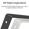 thumbnail image 3 of Heavy Duty L Shaped Bracket, Stainless Steel Shelf Bracket 90 Degree Corner Brace for Wall Mounting, Reinforced, 3 of 7