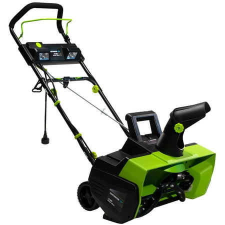 UPC: 0052909313859 | Earthwise Power Tools by ALM SN75022 15-Amp 22-Inch Electric Corded Snow Thrower with LED Lights