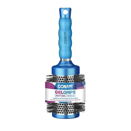 Barrel Round Brush Gel Grips Thermal Round Brush, Extra Large, Colors May Vary, Vented barrel for blow dry styling By Conair Ship from US ()