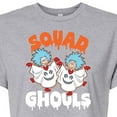 thumbnail image 3 of Dr. Seuss - Squad Ghouls Thing 1 and Thing 2 - Juniors Cropped Cotton Blend T-Shirt, 3 of 6