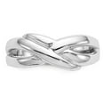 thumbnail image 2 of Cocktail X Dome Polished Ring in 14K White Gold, 2 of 5