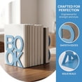thumbnail image 2 of Unique Bargains 2Pcs Decorative Metal Tree Style Book Ends Royal Blue 5.3*4.9*5.5inch, 2 of 5