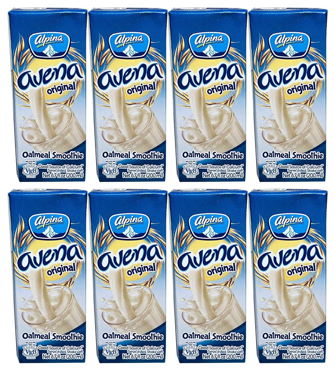 AVENA ALPINA Oatmeal Smoothie Bundle - Cinnamon & Original, 24 Pack (6.7 Oz Each), Organic