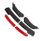 thumbnail image 3 of Separador de labios de parachoques delantero de 6 uds., 150cm, 4 secciones, doble capa, repuesto deportivo para Toyota Corolla, color rojo, 3 of 6